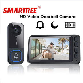 4.5 inch 1080P HD Video Door Phone - Two-Way Intercom with Infrared Night Vision